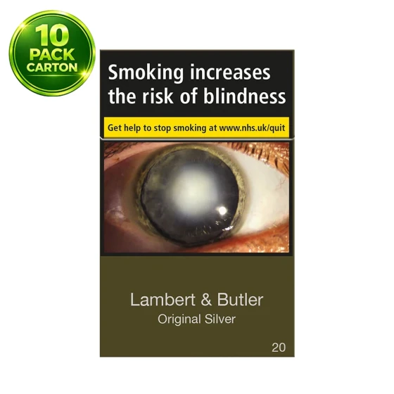 Lambert & Butler Original Silver 20s Cigarettes x 10 Packs /1 Carton